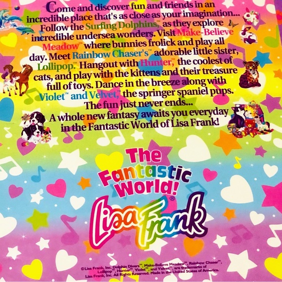 Vintage Lisa Frank Binder 🐱💜🧸🌸🌼🖍️ - Picture 10 of 13